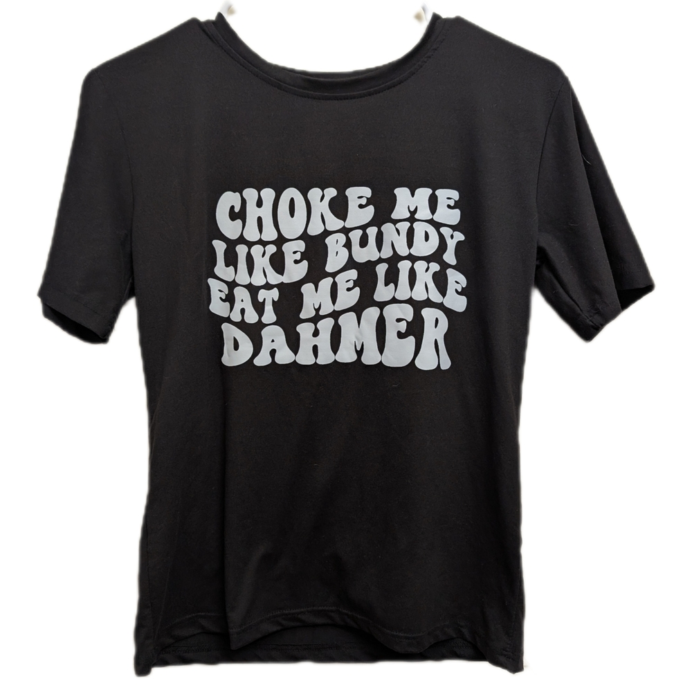 Women's Black Twisted Humor Tshirt